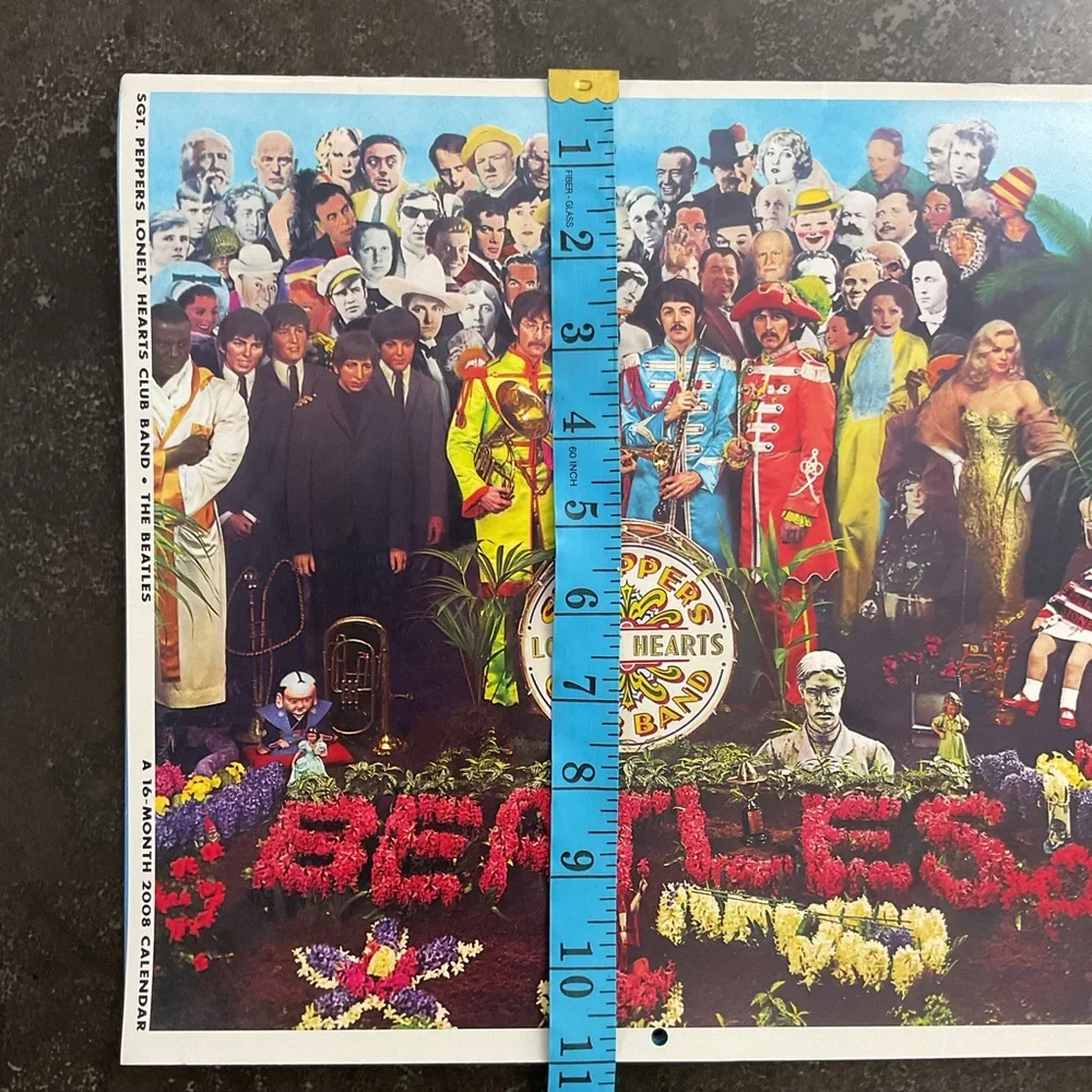 The Beatles Sgt. Peppers Lonely Hearts Club Band Album Art Wall Calendar 2008